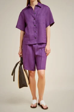Liviana conti Bermuda Con Coulisse-Donna Linen Selection