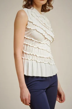 Liviana conti Blusa Arricciata-Donna Top Camicie E Maglie