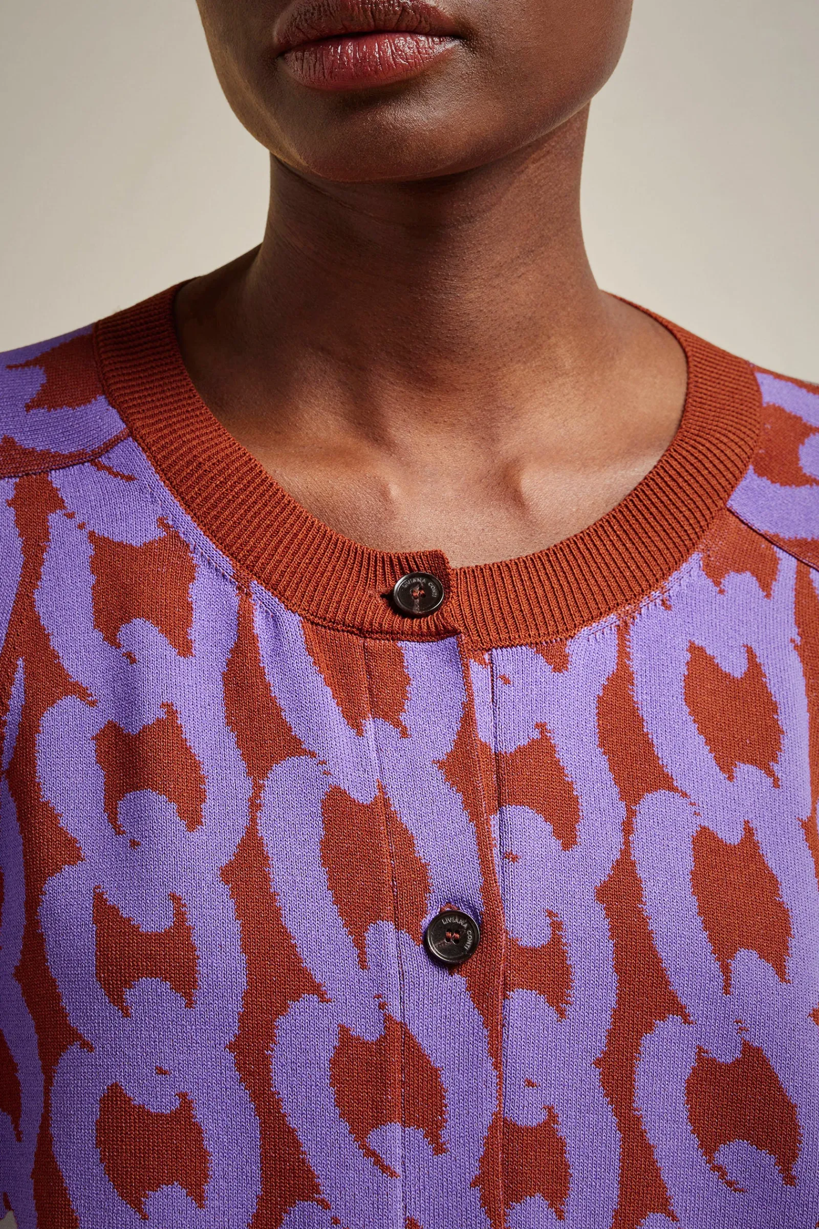 Liviana conti Cappa Jacquard-Donna Top Camicie E Maglie