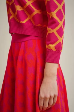 Liviana conti Cardigan Jacquard-Donna Top Camicie E Maglie