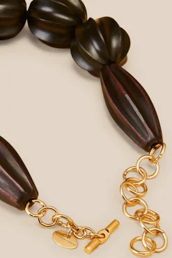 Liviana conti Collana Corta Legno-Donna Borse E Accessori