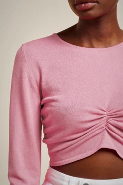Liviana conti Maglia Crop-Donna Top Camicie E Maglie