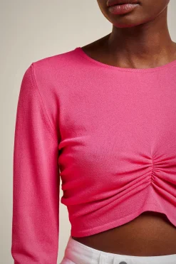 Liviana conti Maglia Crop-Donna Top Camicie E Maglie