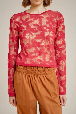 Liviana conti Maglia Pizzo-Donna Top Camicie E Maglie