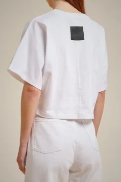 Liviana conti T-Shirt Borchie-Donna Top Camicie E Maglie