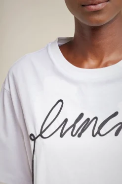 Liviana conti T-Shirt Ricamo-Donna Top Camicie E Maglie